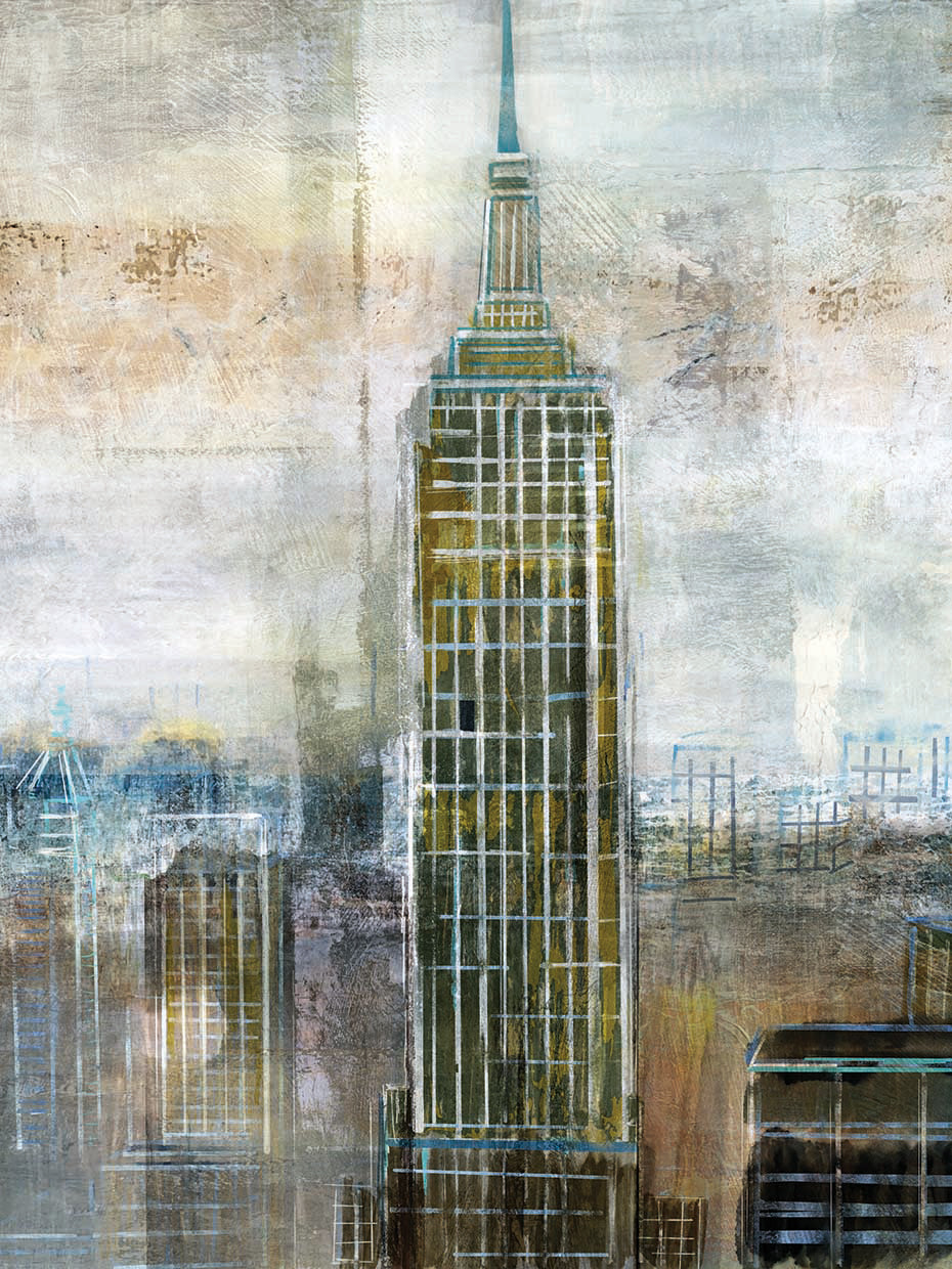 City Contrast by Nan - handcrafted wall art work on large canvas & framed canvas prints, made to order