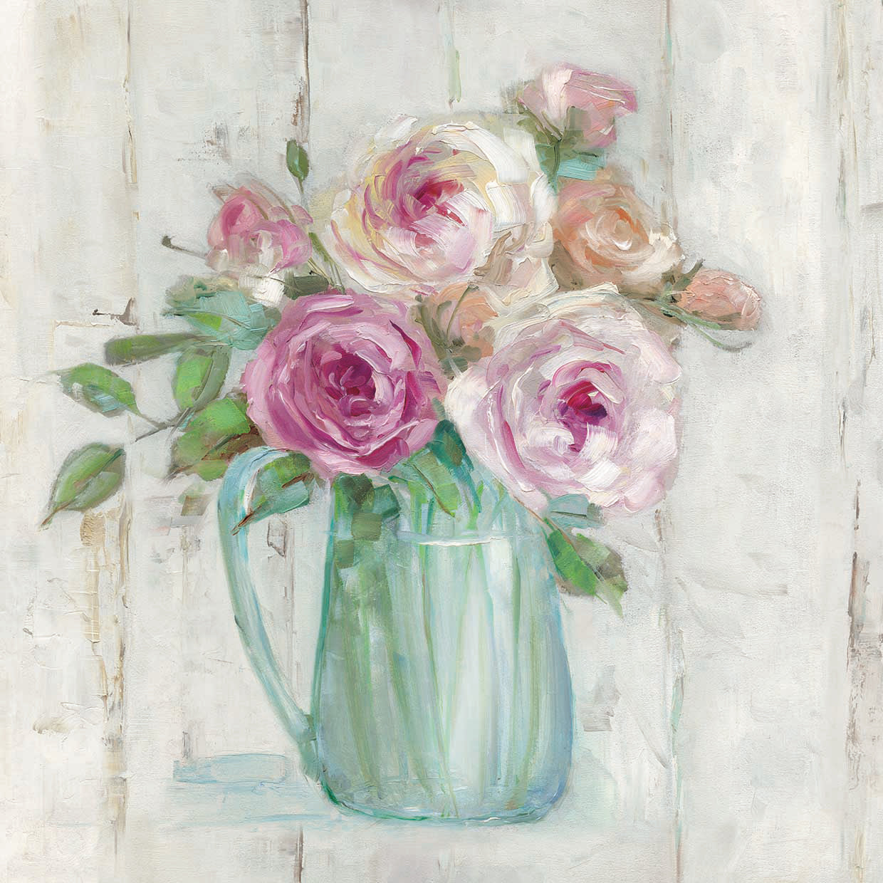Cottage Sweet Bouquet I by Sally Swatland - top quality wall art work on large canvas & framed canvas prints