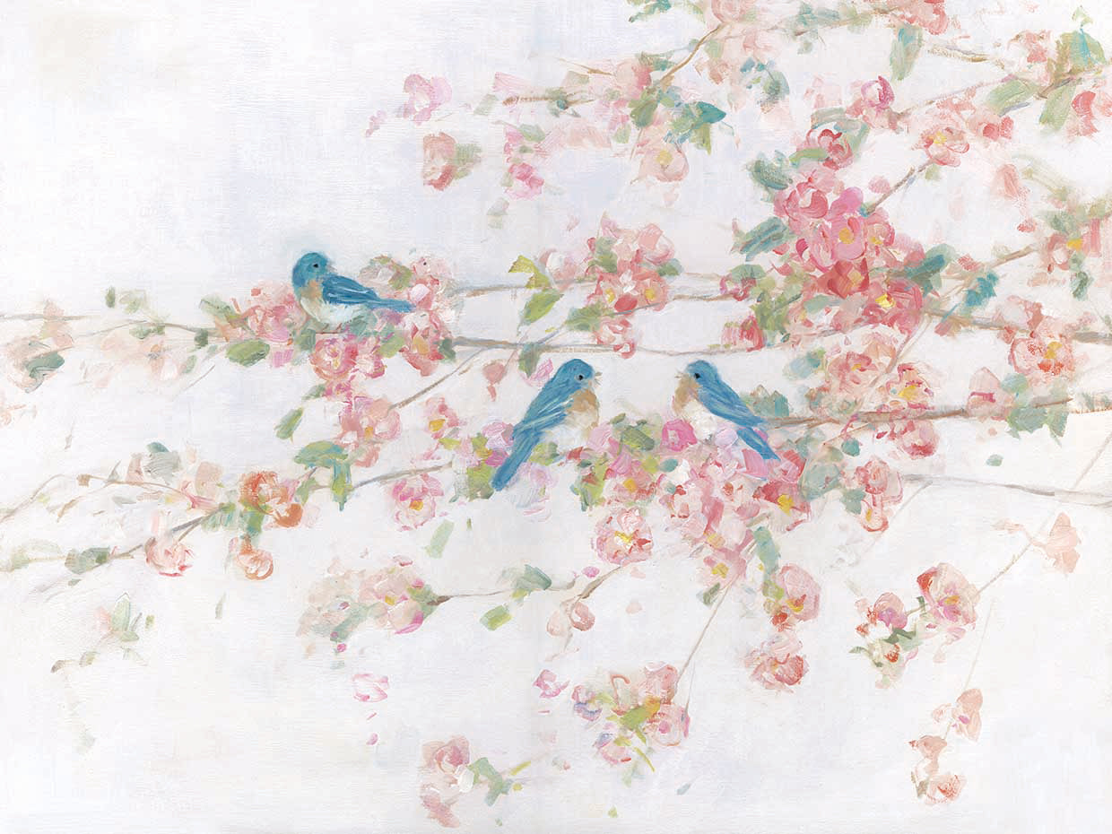 Cottage Sweet Song II by Sally Swatland - handcrafted wall art work on large canvas & framed canvas prints, made to order