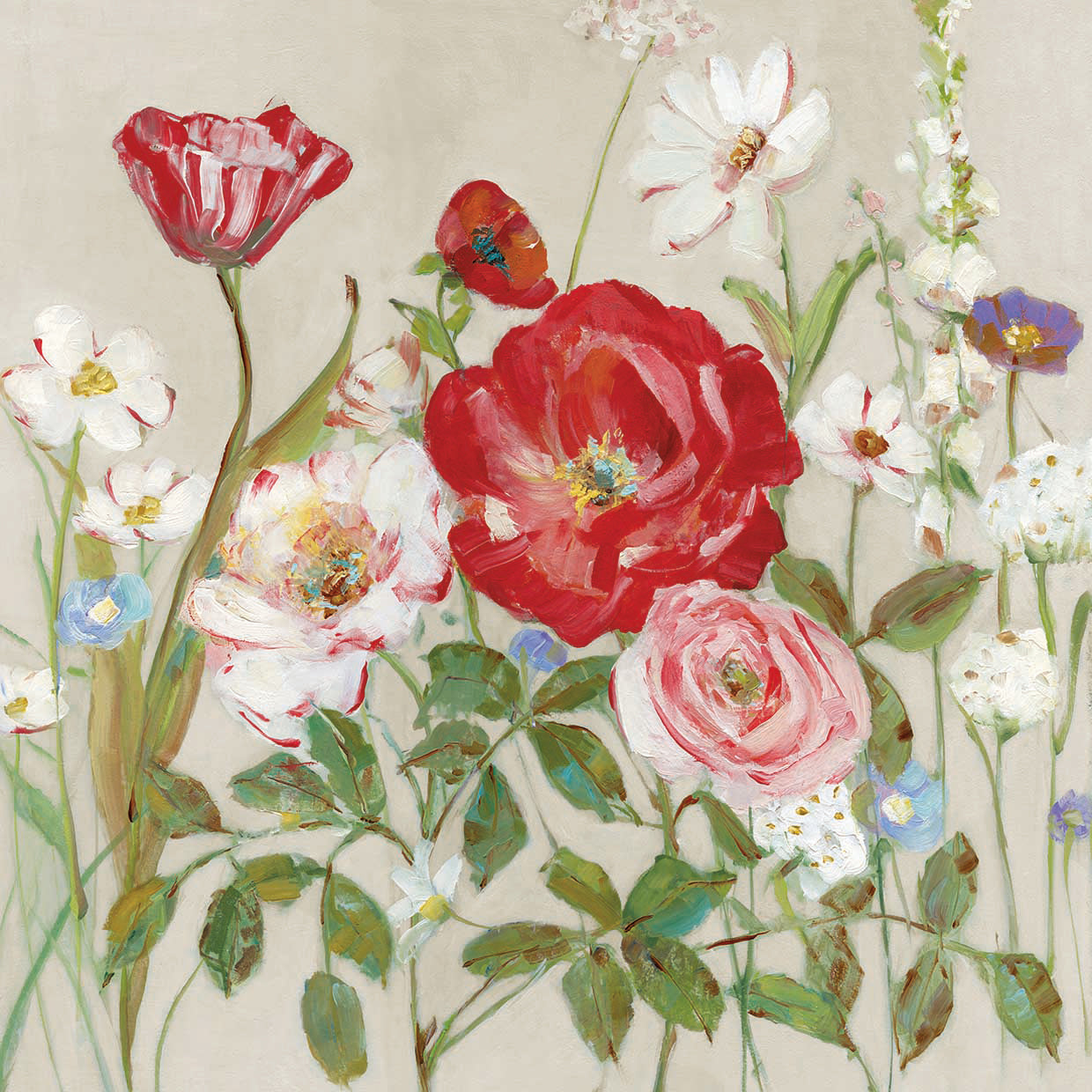 Garden Menagerie I by Sally Swatland - top quality wall art work on large canvas & framed canvas prints