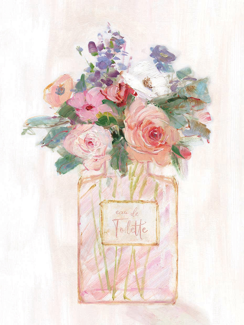 Perfume Bouquet II by Sally Swatland - highest quality handcrafted wall art work on large canvas & framed canvas prints