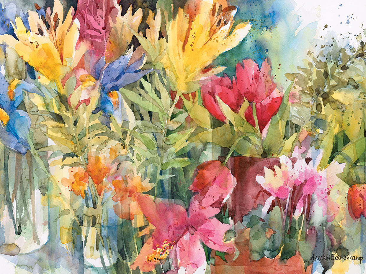 Bountiful by Annelein Beukenkamp - best quality handcrafted wall art work on large canvas & framed canvas prints