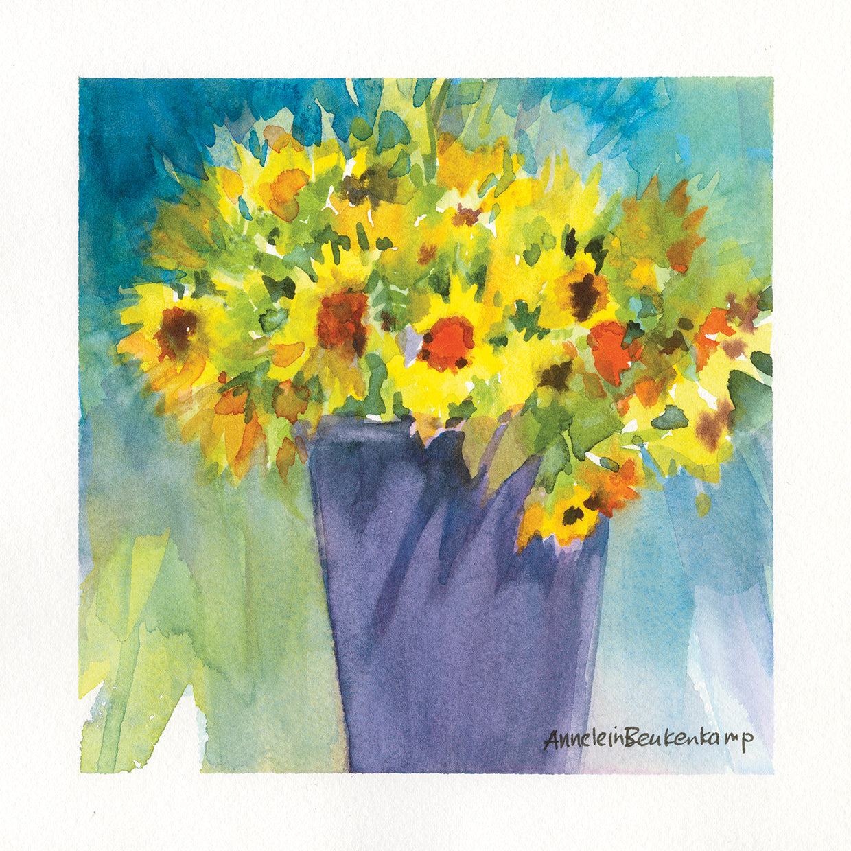 Companions by Annelein Beukenkamp - highest quality handcrafted wall art work on large canvas & framed canvas prints