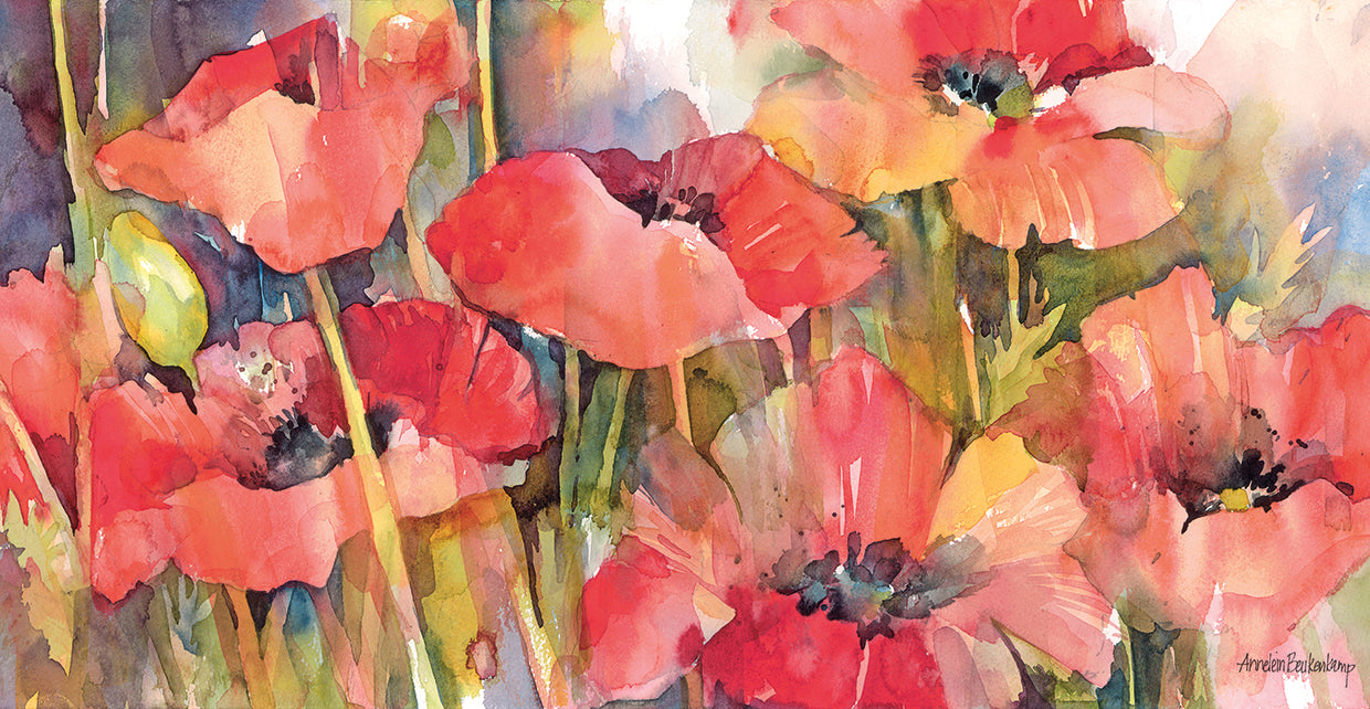 Red & Redder by Annelein Beukenkamp - top quality wall art work on large canvas & framed canvas prints