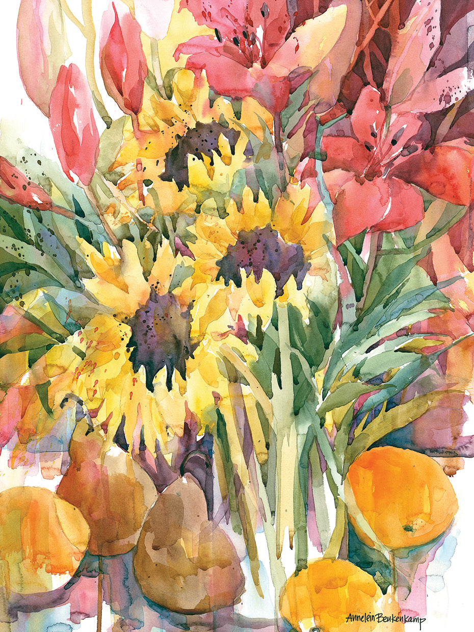 See You In September by Annelein Beukenkamp - handcrafted wall art work on large canvas & framed canvas prints, made to order