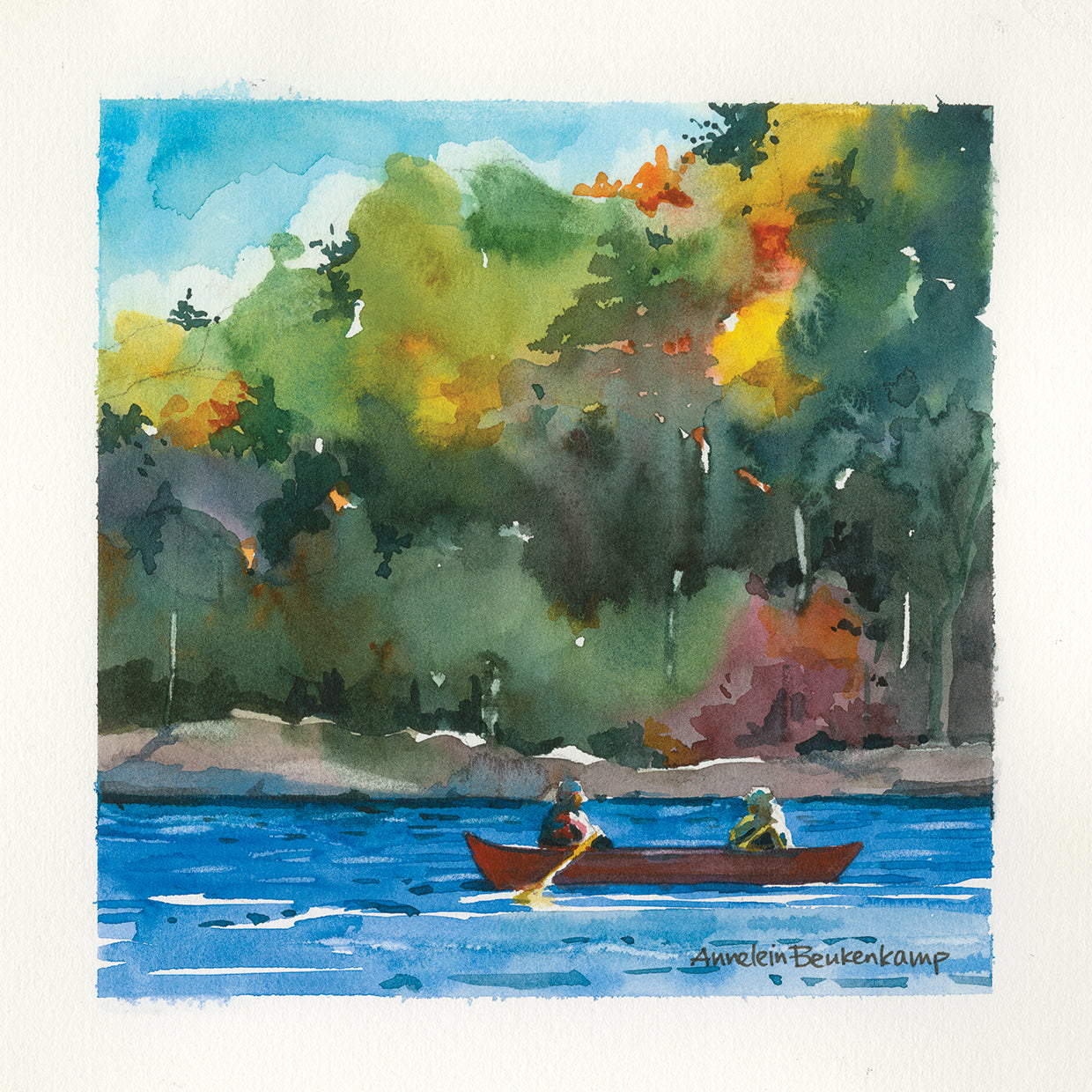 Tranquility by Annelein Beukenkamp - best quality handcrafted wall art work on large canvas & framed canvas prints