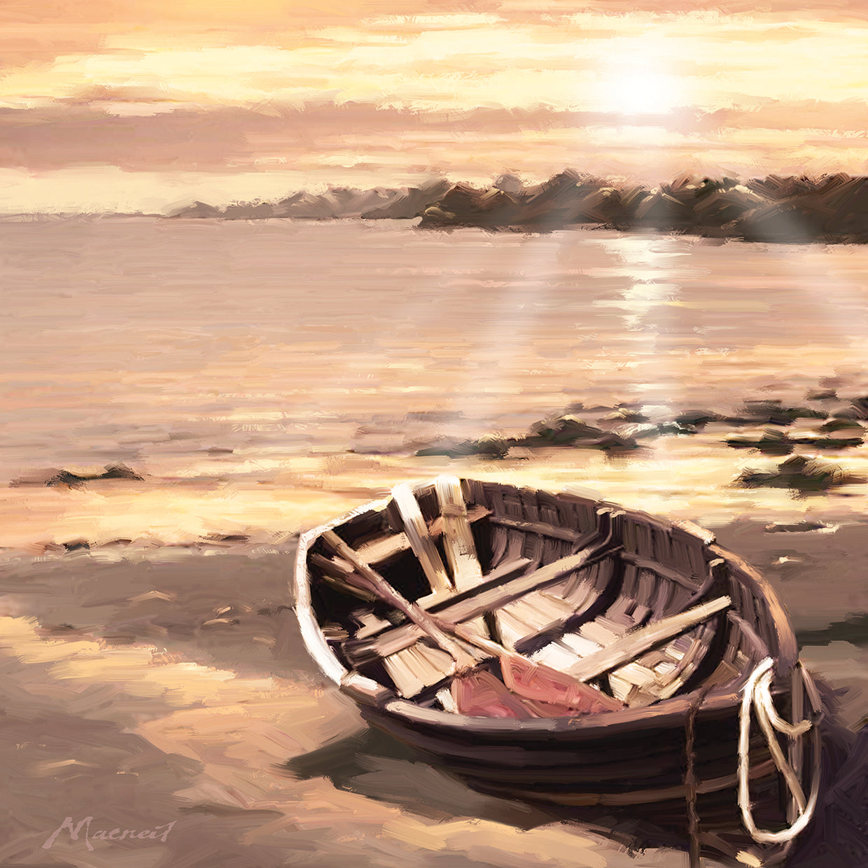 Breaking Dawn by The Macneil Studio - handcrafted wall art work on large canvas & framed canvas prints, made to order