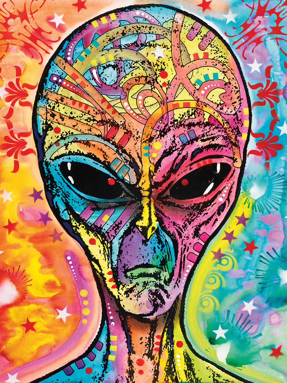 Alien - Far Out by Dean Russo - museum quality wall art work on large canvas & framed canvas prints