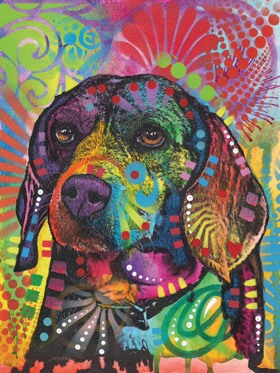 Beagle Eagle by Dean Russo - larger sizes handcrafted wall art work on large canvas & framed canvas prints