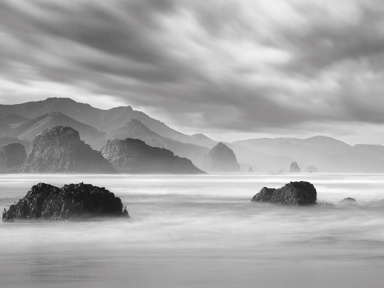 Ecola Beach 1 by Moises Levy - museum quality wall art work on large canvas & framed canvas prints