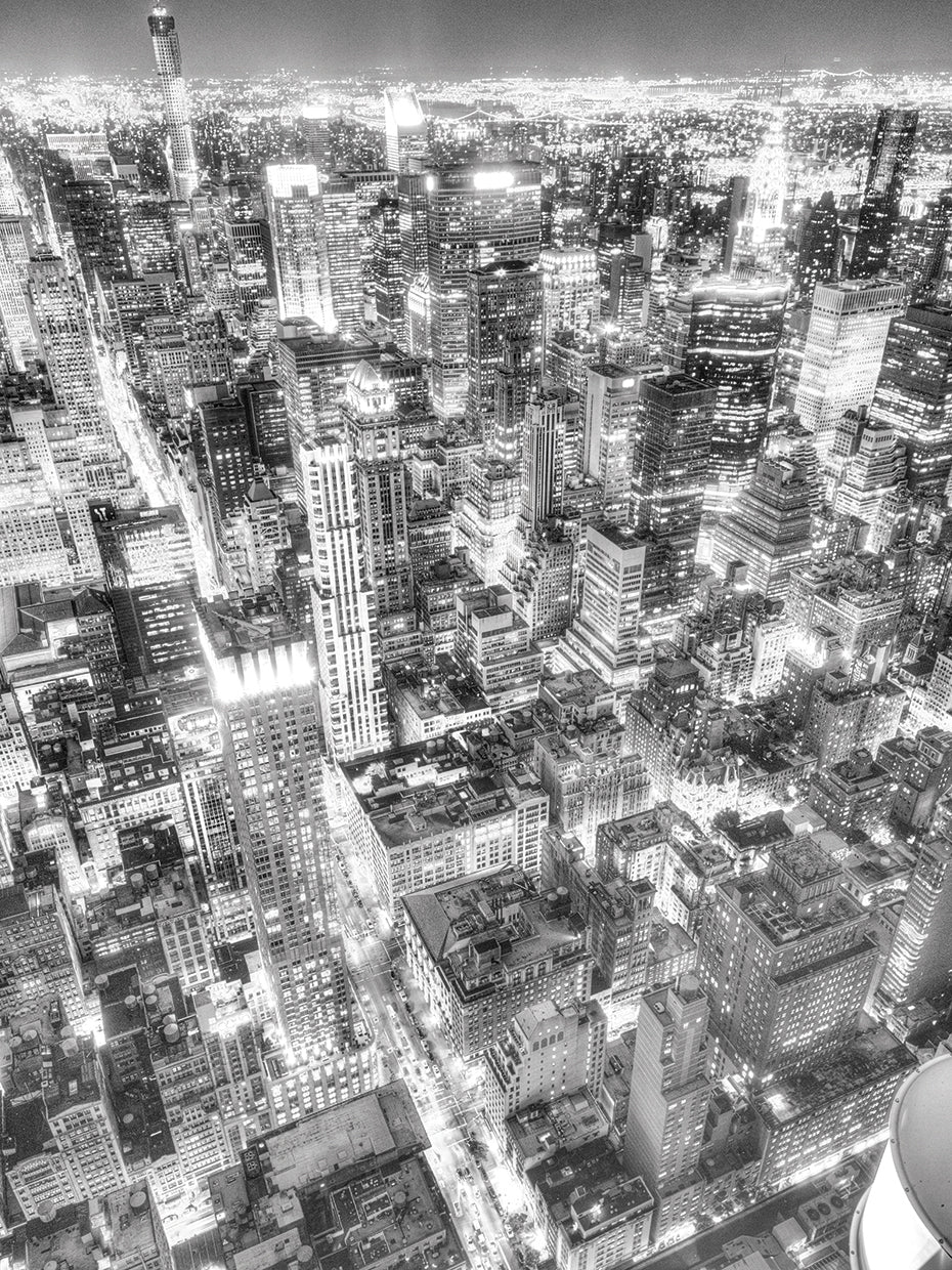 Gotham City 1-2 by Moises Levy - highest quality handcrafted wall art work on large canvas & framed canvas prints