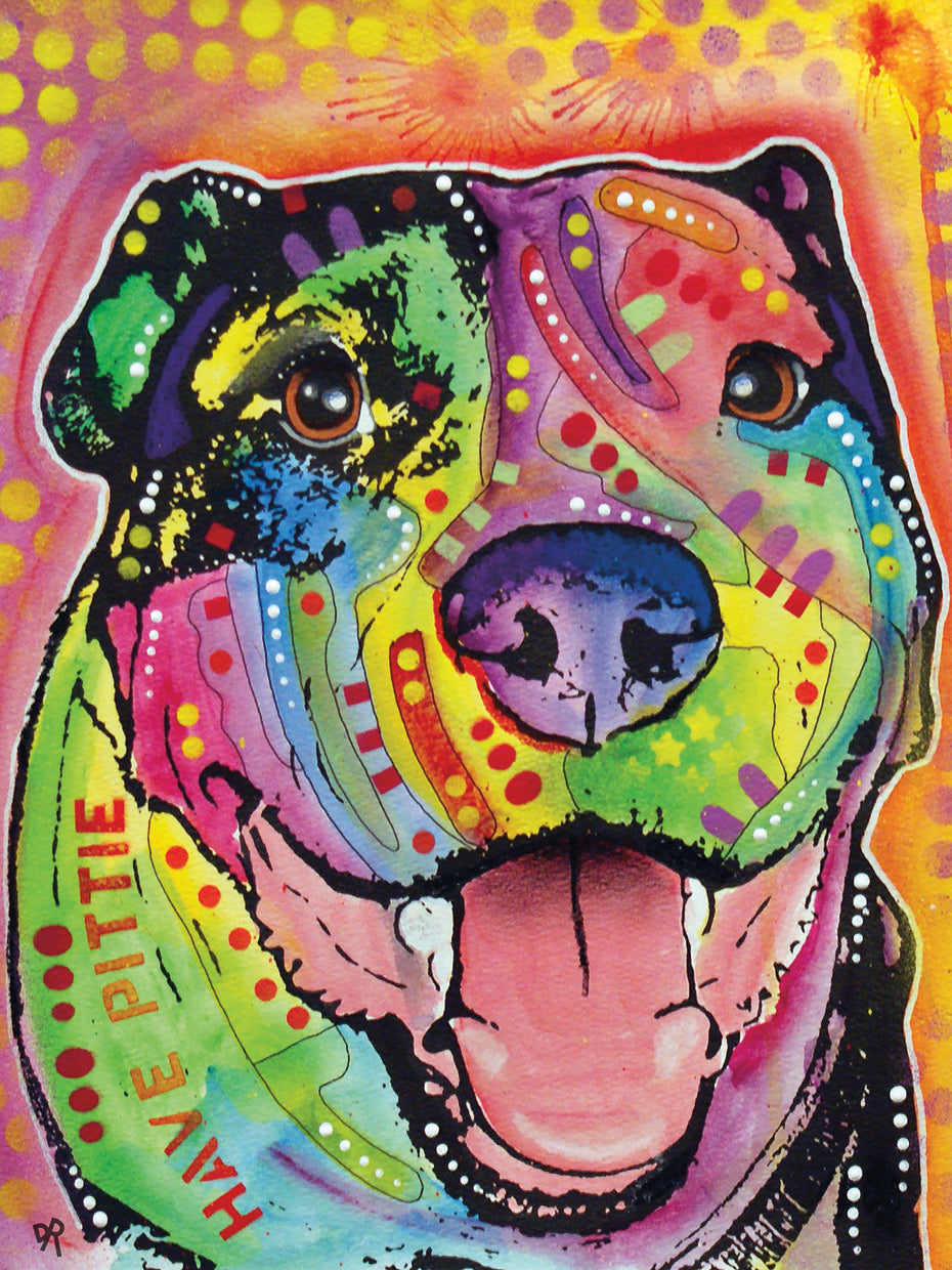 Have Pittie by Dean Russo - top quality wall art work on large canvas & framed canvas prints