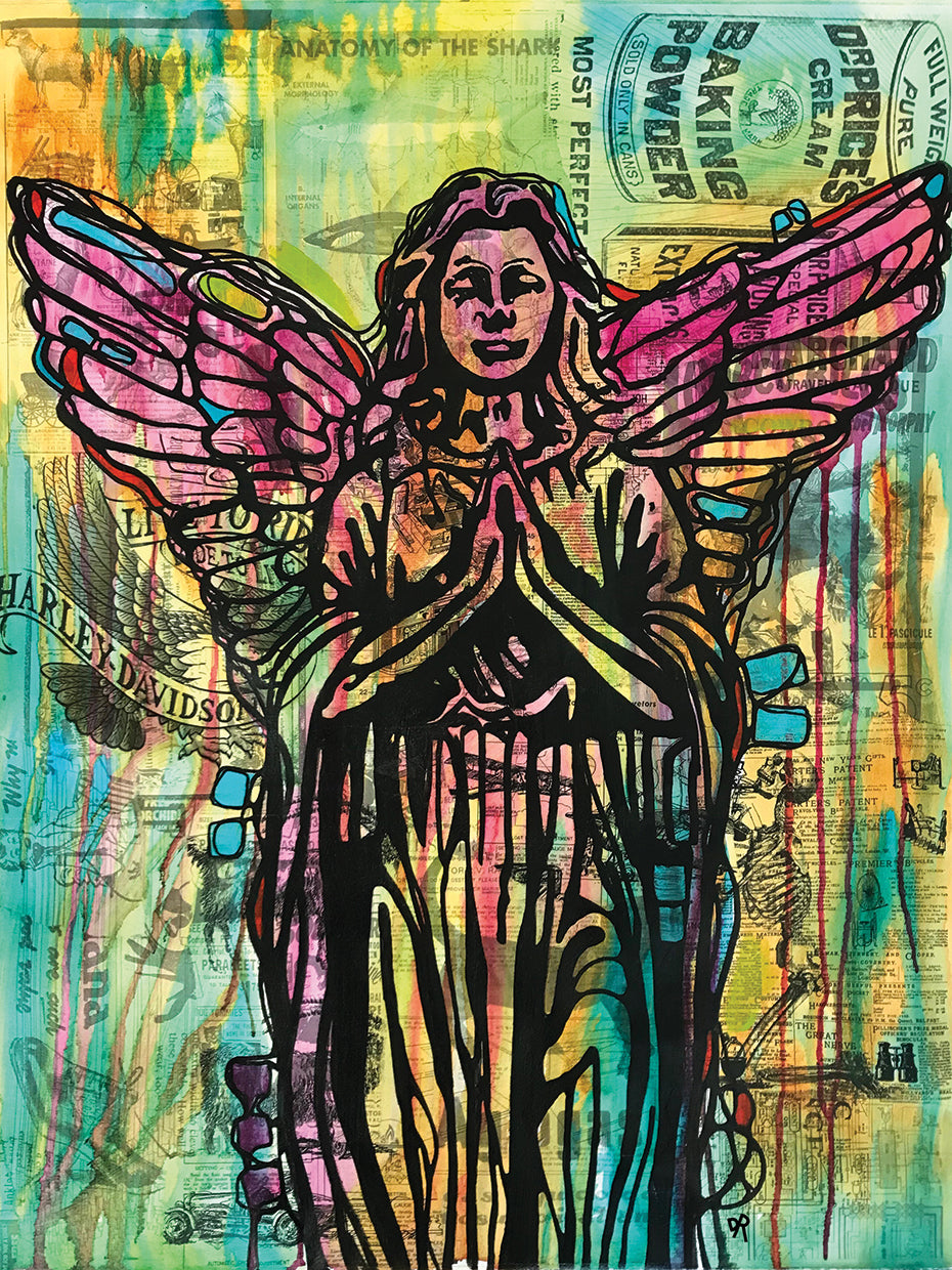 Most Perfect Angel by Dean Russo - larger sizes handcrafted wall art work on large canvas & framed canvas prints