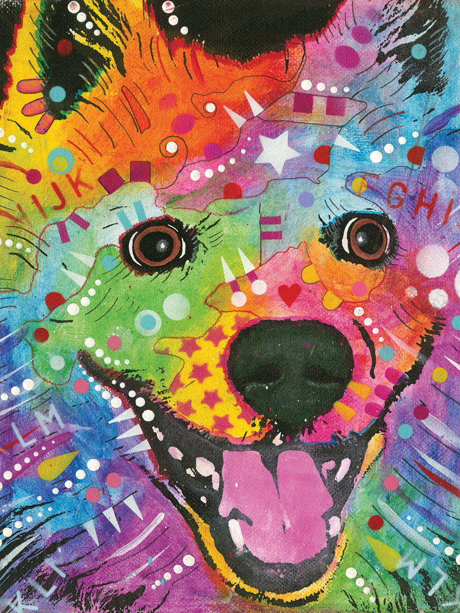 Pom Pom by Dean Russo - handcrafted wall art work on large canvas & framed canvas prints, made to order