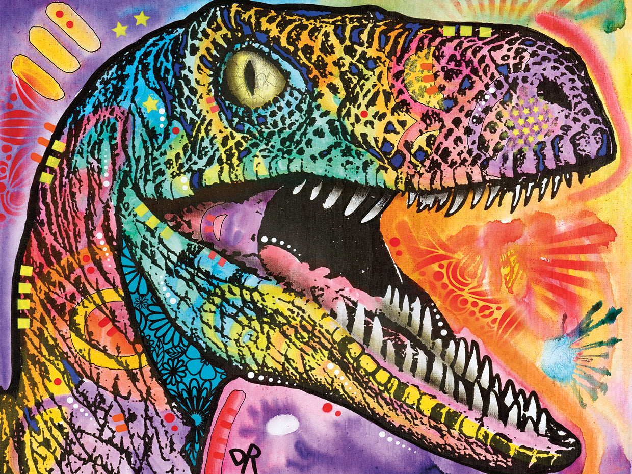 Raptor by Dean Russo - handcrafted wall art work on large canvas & framed canvas prints, made to order