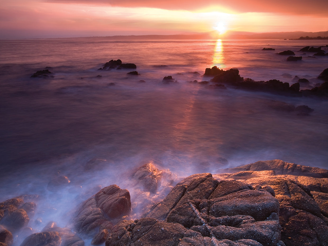 Rocas En Amanecer by Moises Levy - best quality handcrafted wall art work on large canvas & framed canvas prints