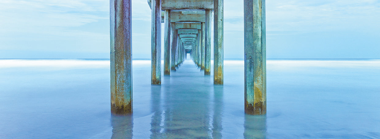 Sea Door Pano by Moises Levy - highest quality handcrafted wall art work on large canvas & framed canvas prints