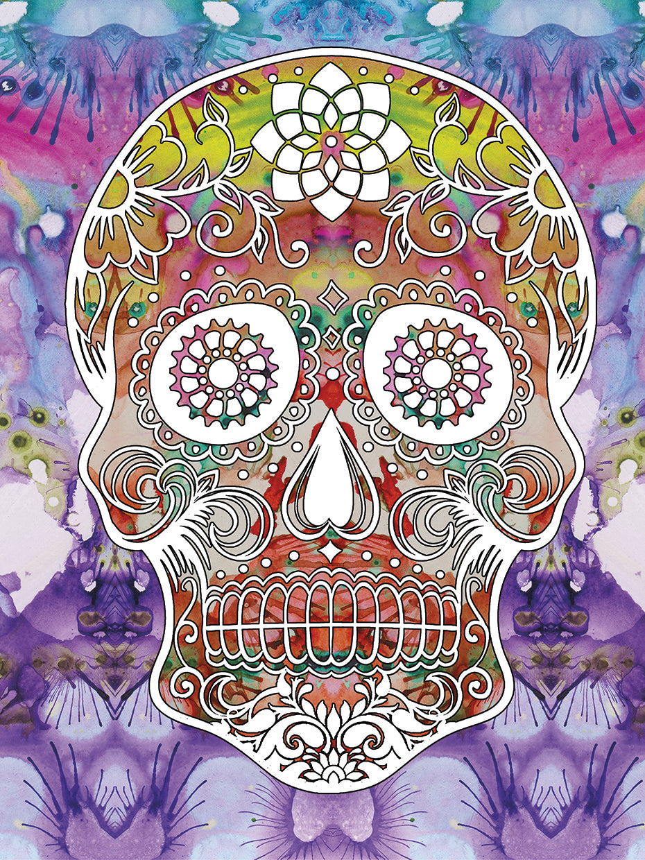 Sugar Skull by Dean Russo - highest quality handcrafted wall art work on large canvas & framed canvas prints
