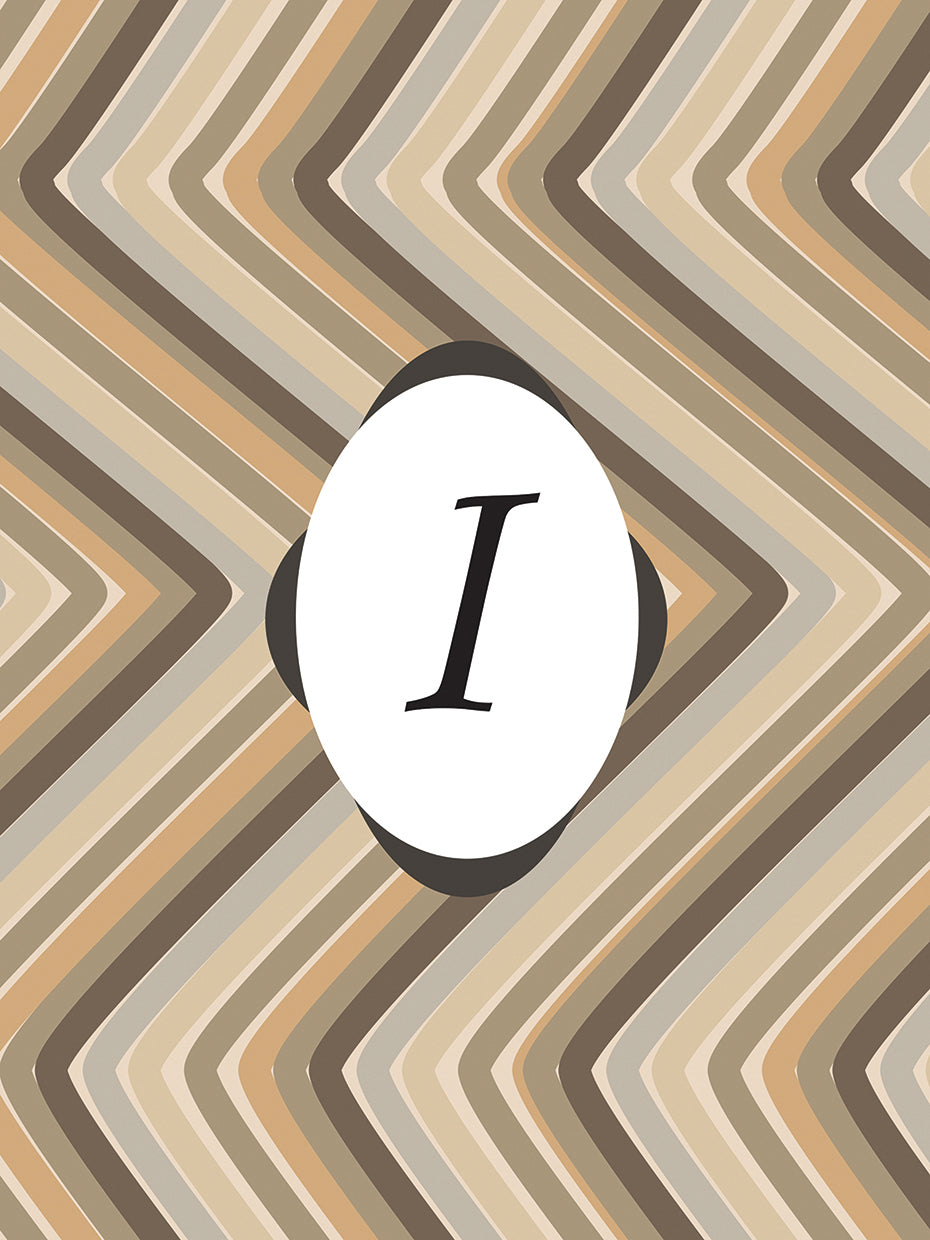 Patrón de iniciales I Arte de la lona