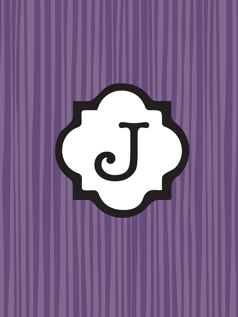 Arte de la lona del patrón J de las iniciales
