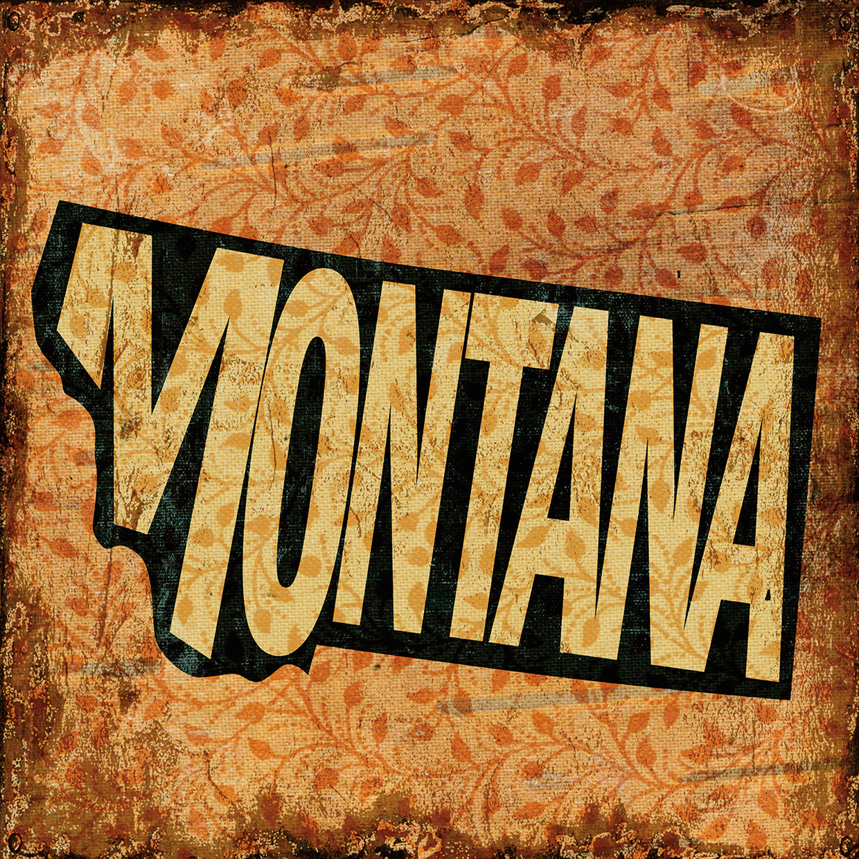 Arte de la lona de Montana