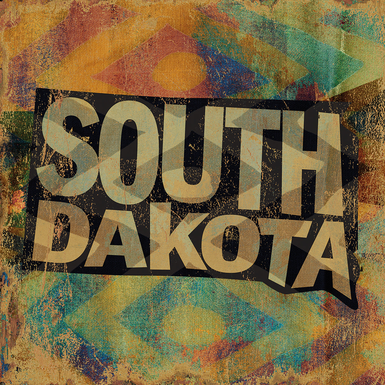 Arte de la lona de Dakota del Sur