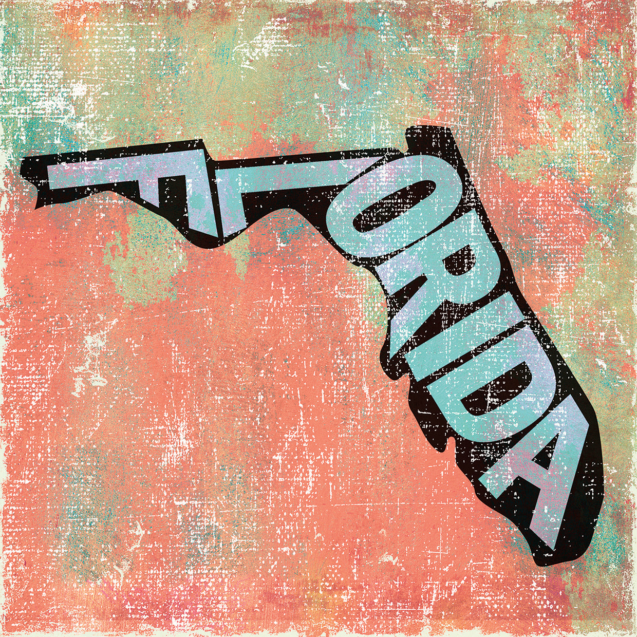 Arte de la lona de Florida