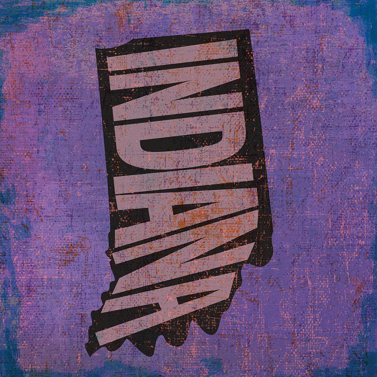 Arte de la lona de Indiana