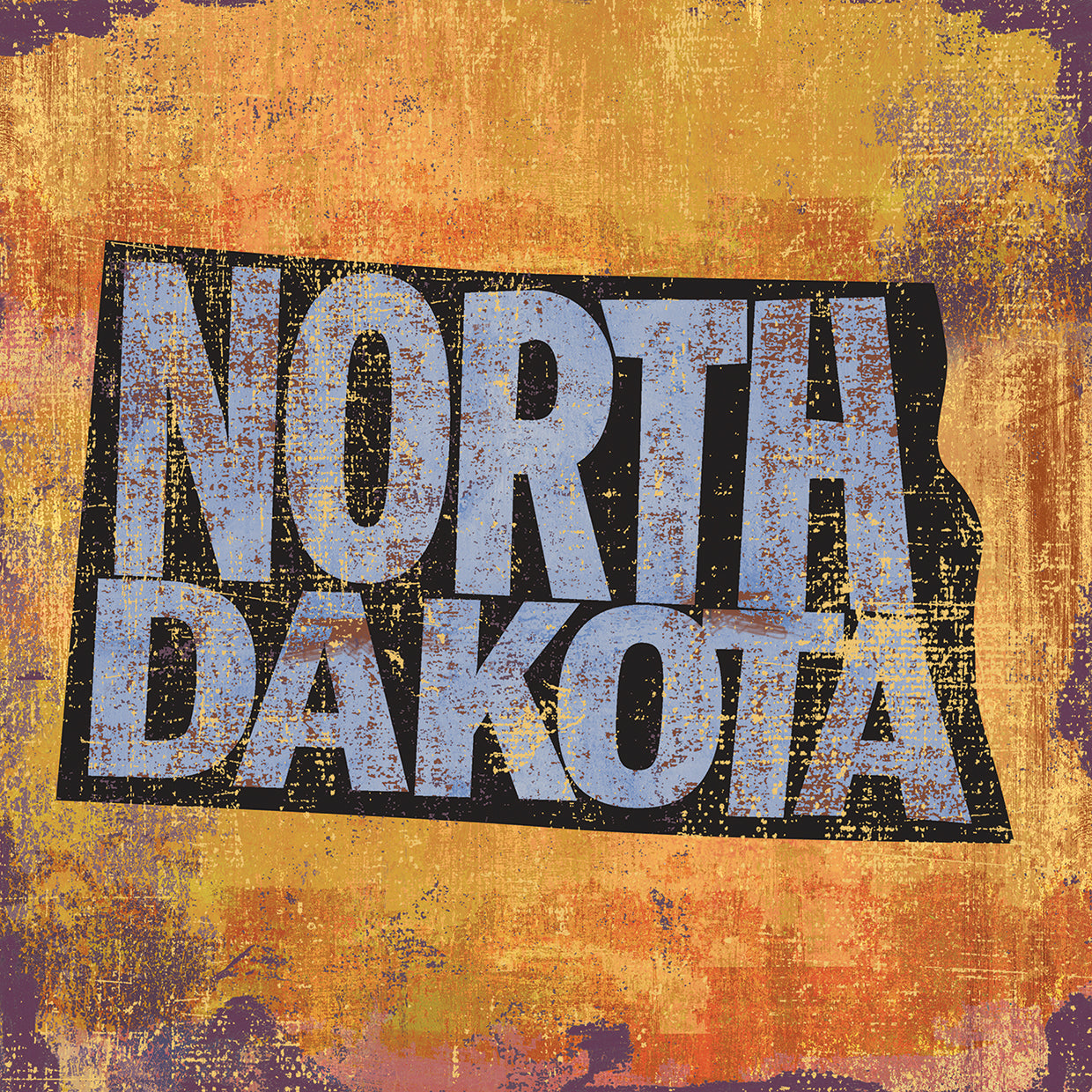 Arte de la lona de Dakota del Norte