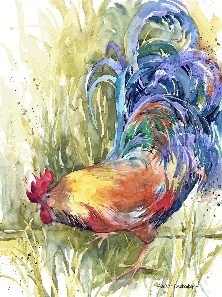 Fountain Of Feathers by Annelein Beukenkamp art work on canvas or framed canvas prints