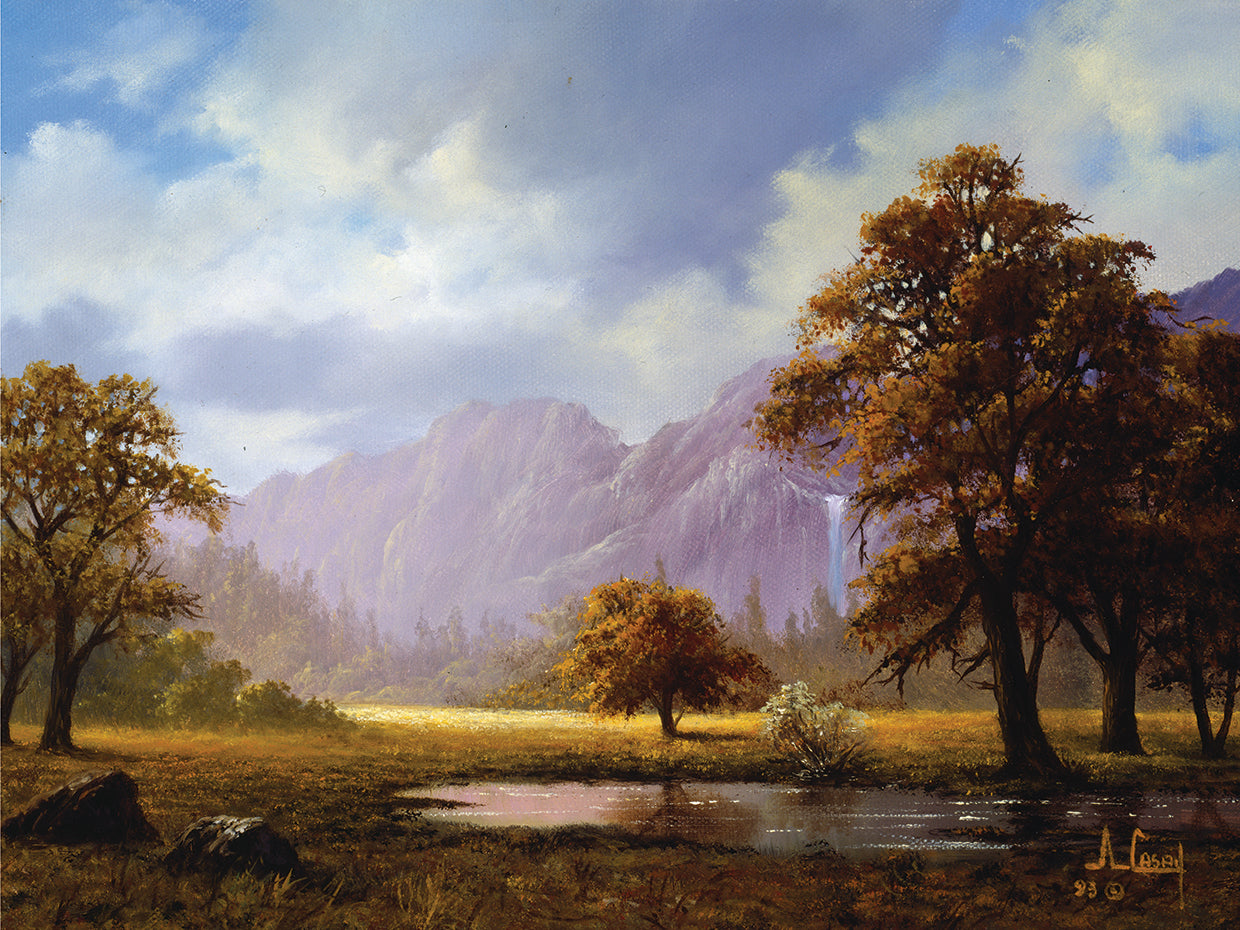 Arte de la lona del paisaje de la naturaleza