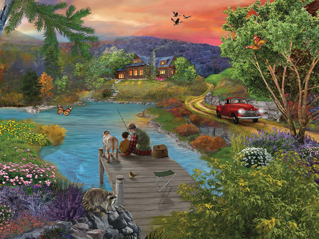 Lakeside view from the dock