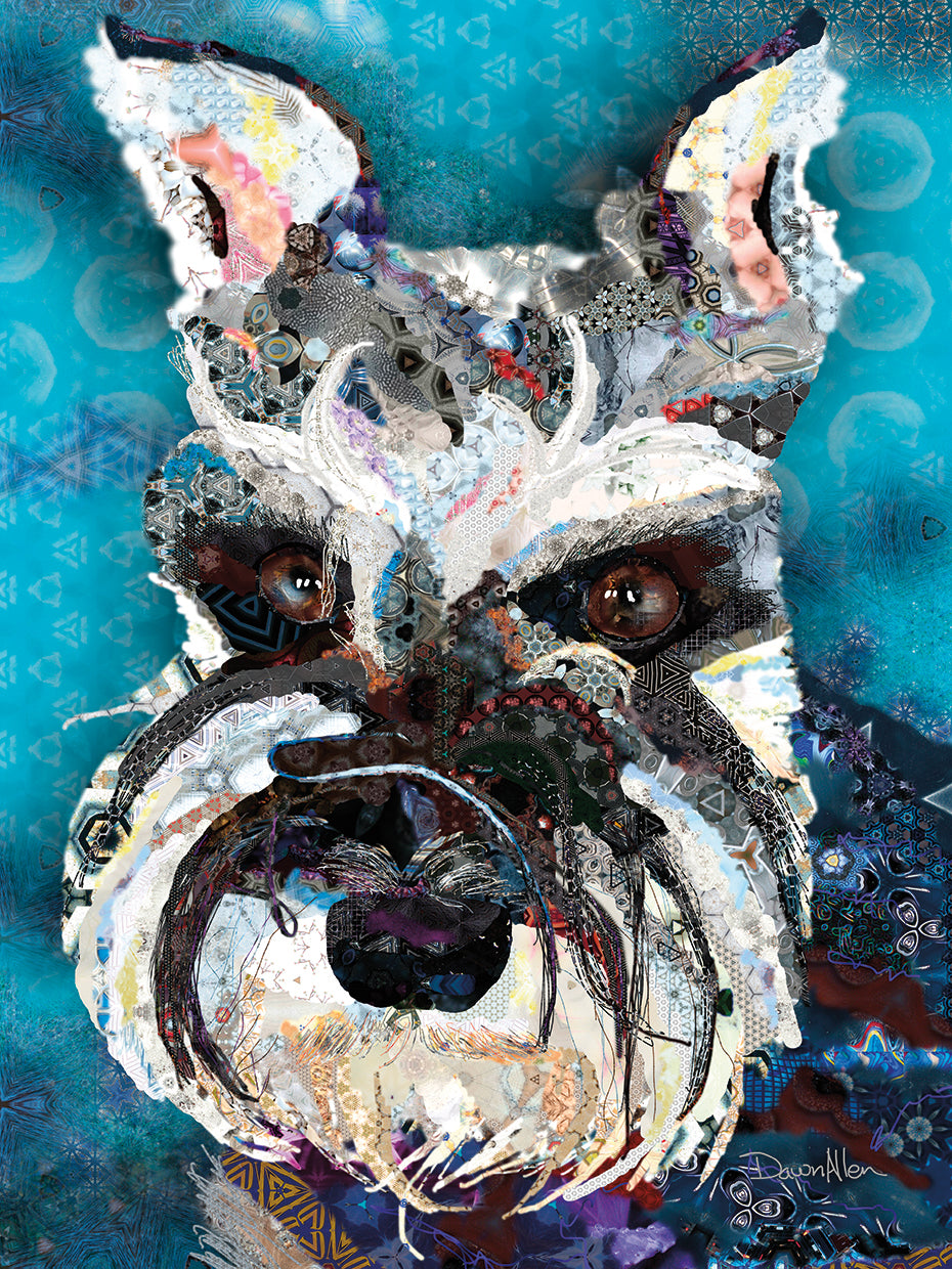 Schnauzer Lienzo