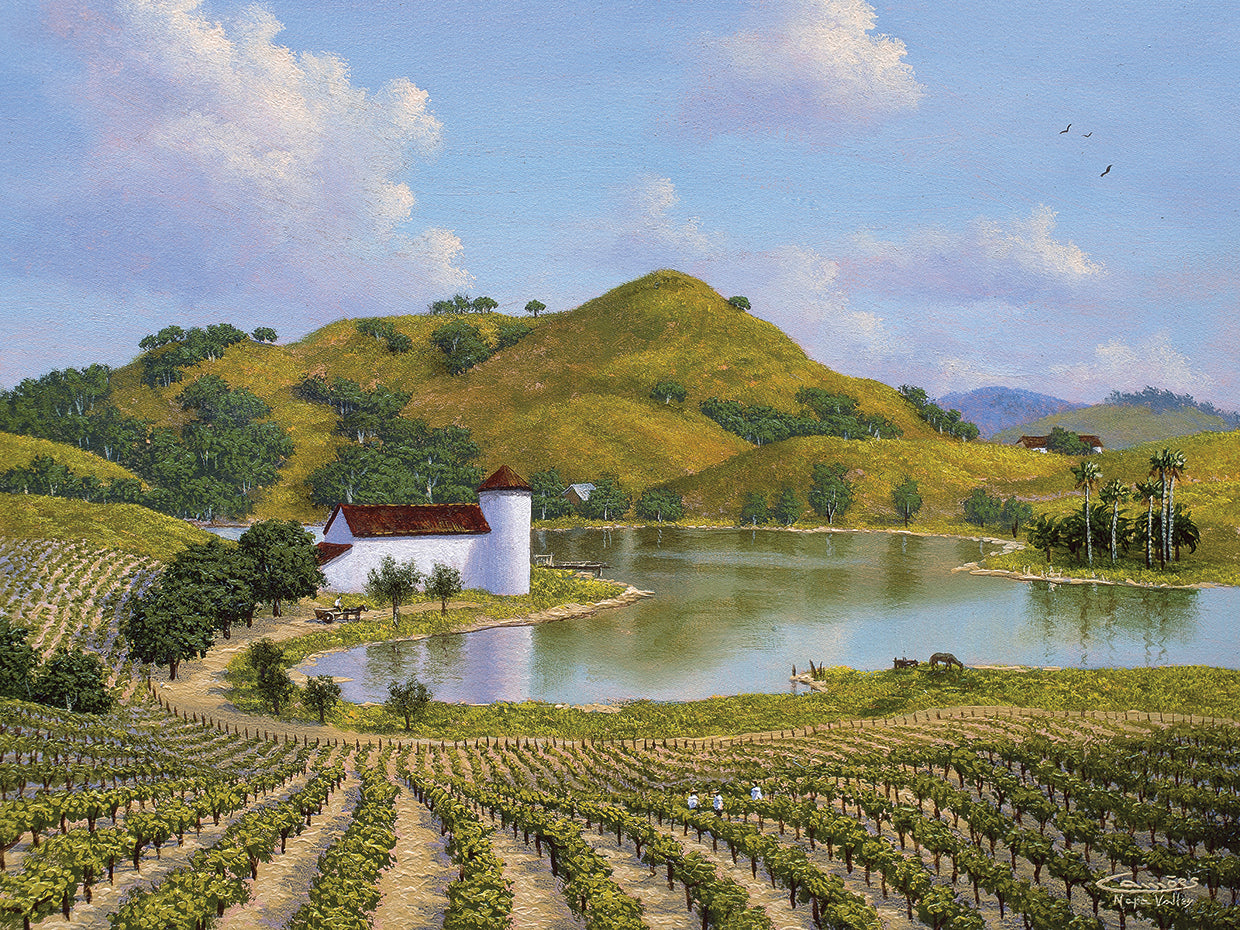 Arte de la lona del valle de Napa