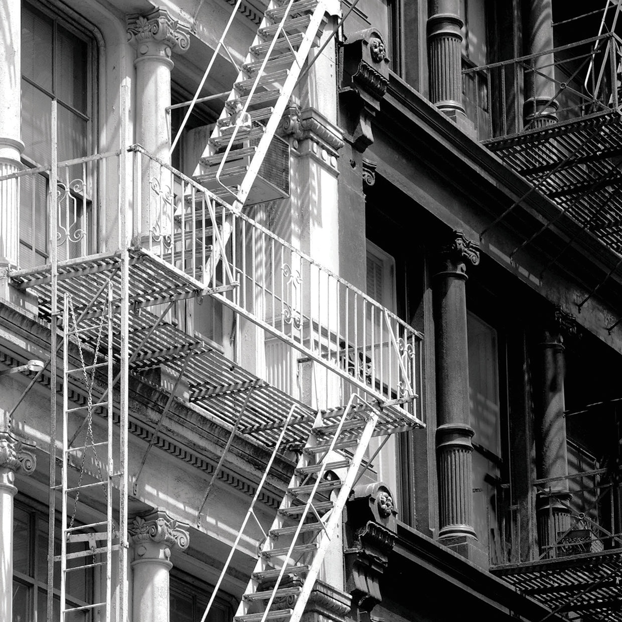 Fire Escape (b/w)