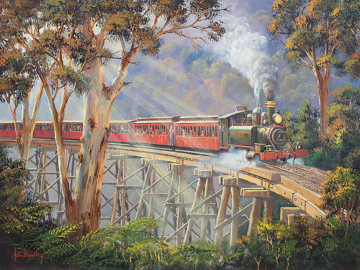 Arte de la lona de Puffing Billy 2