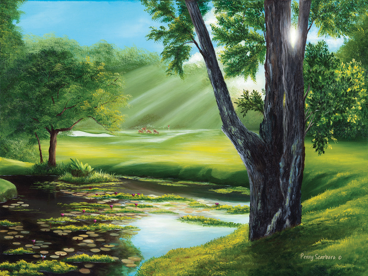 Morning Dew on the Green