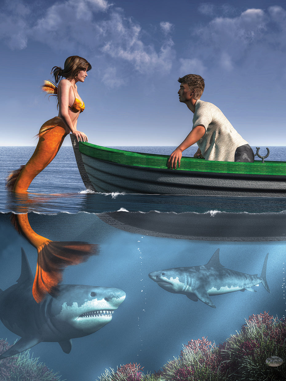 A Mermaid And Her Pets