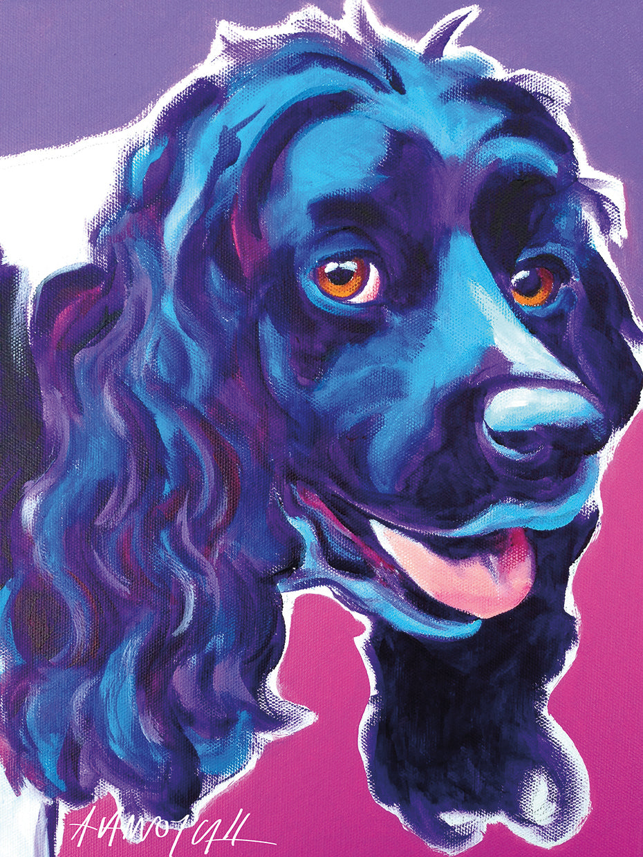 Cocker Spaniel Dixie Lienzo