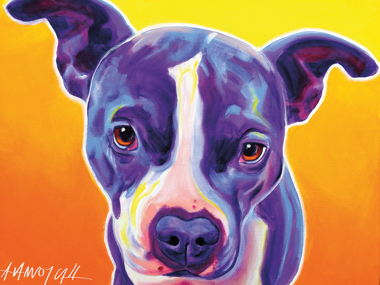 pitbull sadie Lienzo