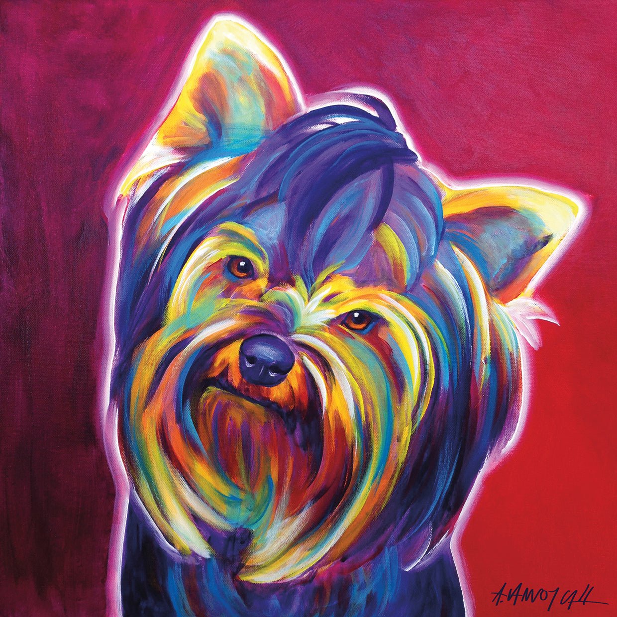 Yorkie - Cara Furbie Lienzo