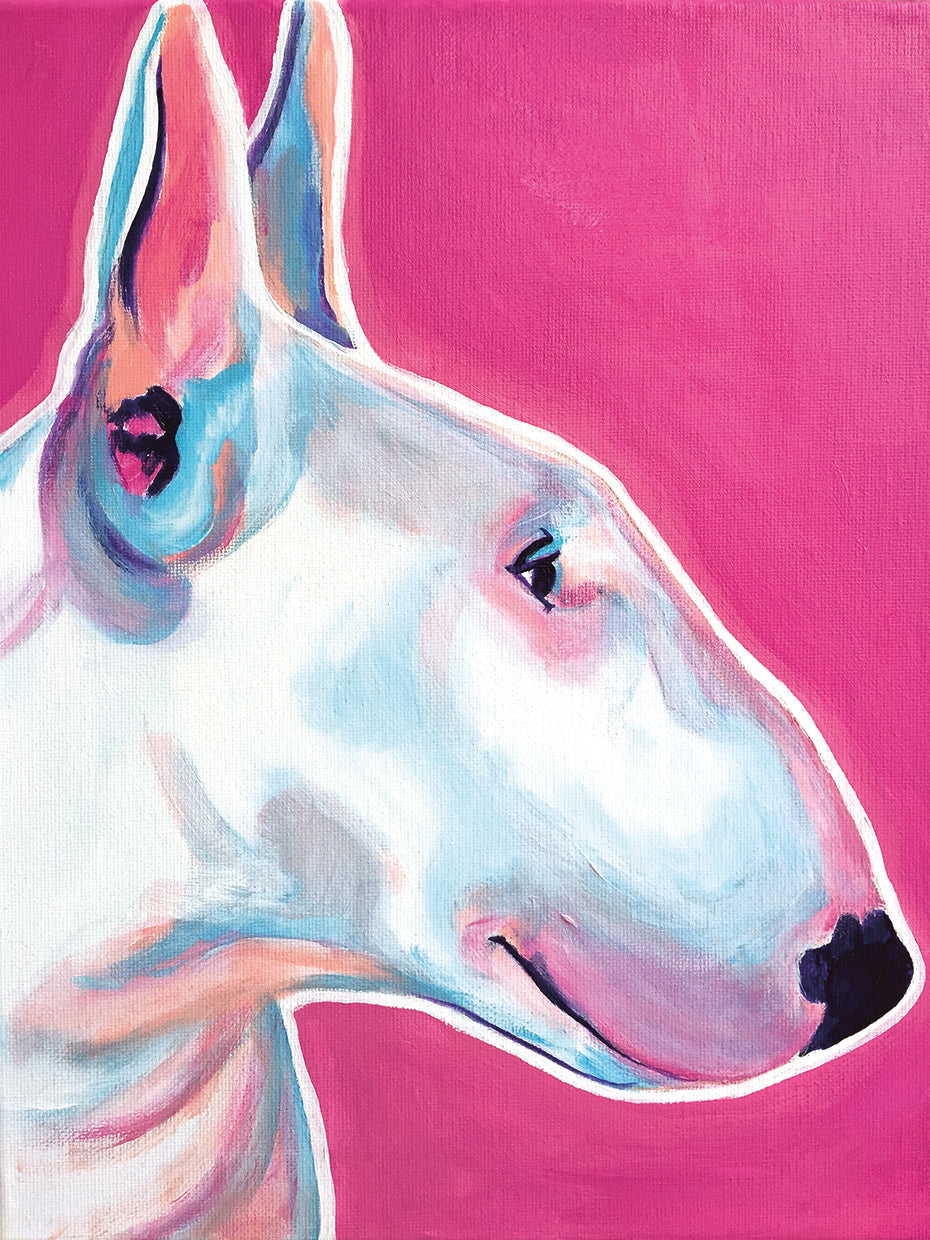 Bull Terrier - Chicle Lienzo