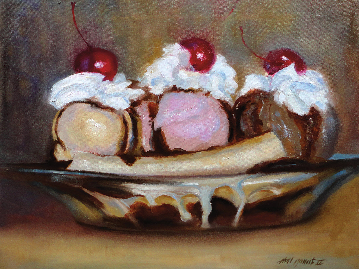 Arte de la lona de Banana Split