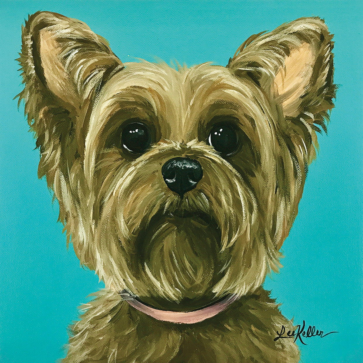 Yorkie On Robins Egg