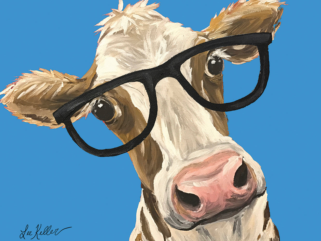 Cow Glasses Blue