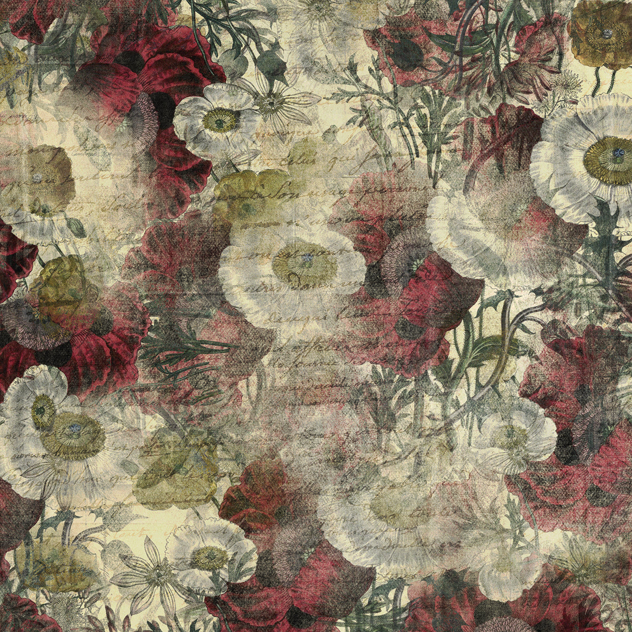 Floral Boquet Scripty Collage