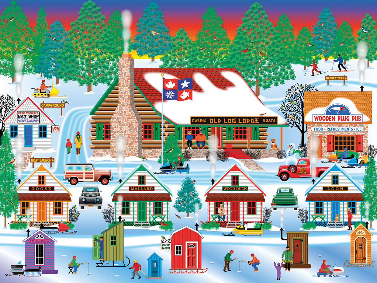 Winter At Old Log Lodge