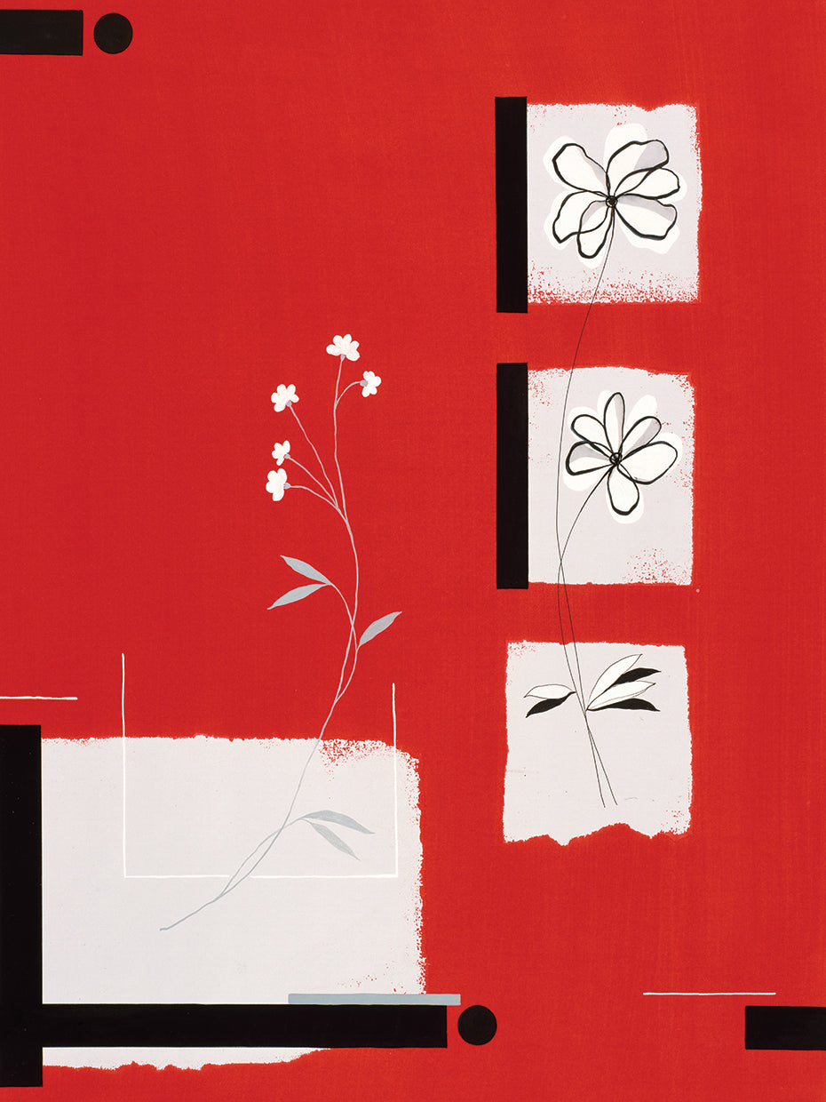 Geometric Shapes and Flowers # 23