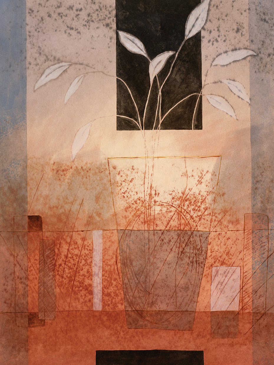 Abstract Flowers on Vessel # 2