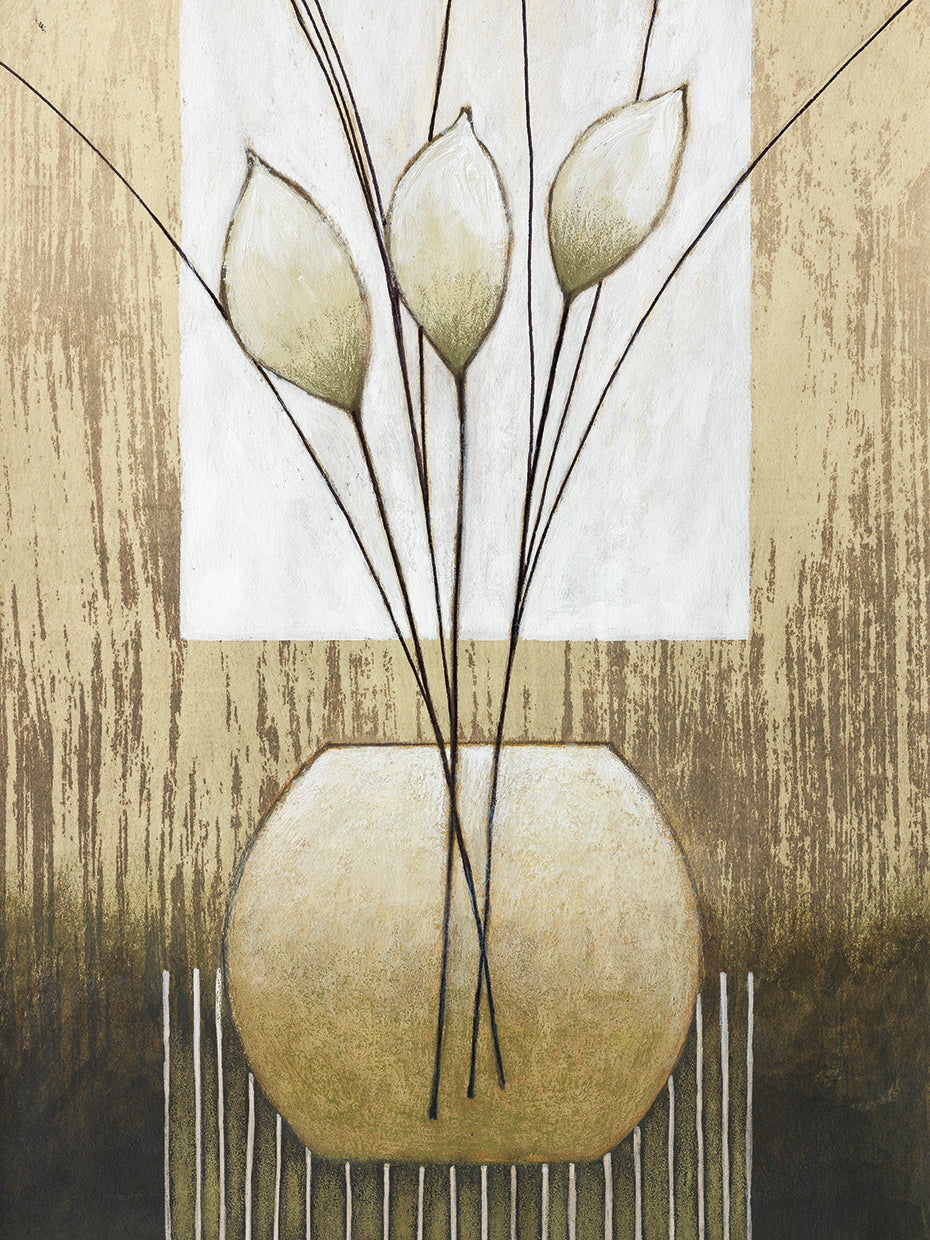 Abstract Leaves on Vase